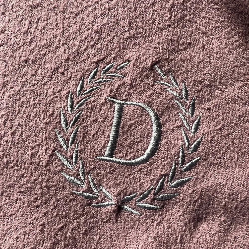 Pottery Barn Lavender Throw Blanket with D Monogram​